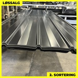 Pandeplade MTP 20/220 - 2. sortering - 3000 mm - Sort