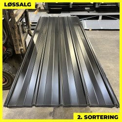 Pandeplade MTP 20/220 - 2. sortering - 3000 mm - Sort