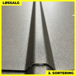 Pandeplade MTP 20/220 m/ dug - 2. sortering - 3000 mm - Sort Mat