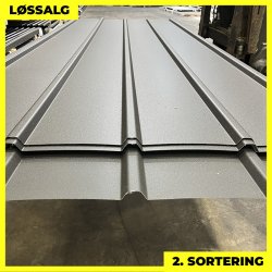 Pandeplade MTP 20/220 m/ dug - 2. sortering - 3000 mm - Sort Mat