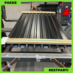 Trapezplade MTP 21 - Restparti - 6 stk. af 2000 mm - Sort - 12,4 m&sup2;
