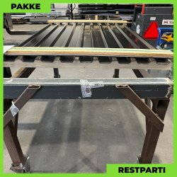Trapezplade MTP 21 - Restparti - 6 stk. af 2000 mm - Sort - 12,4 m&sup2;