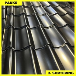 Teglstensprofil Traditionel - 2. sortering - 5 stk. af 6700 mm - Sort - 36,1 m