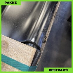 Teglstensprofil Eva - Restparti - 9 stk. af 5750 mm - Sort - 56,9 m&sup2;