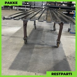 Trapezplade MTP 21 - Restparti - 16 stk. af 4250 mm - 0,4 mm - Sort - 70,3 m&sup2;