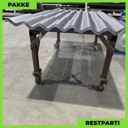 Sinus 35 m/ markering &amp; dug - Restparti - 10 stk. af 2740 mm - 0,5 mm - Mat Sort - 27,4 m