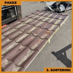 Teglstensprofil Traditionel - 3. sortering - 14 stk. af 2950 mm - Brun - 44,6 m