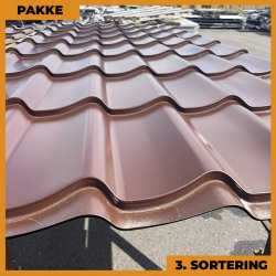 Teglstensprofil Traditionel - 3. sortering - 14 stk. af 2950 mm - Brun - 44,6 m