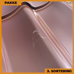 Teglstensprofil Traditionel - 3. sortering - 14 stk. af 2950 mm - Brun - 44,6 m