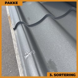 Teglstensprofil Traditionel - 3. sortering - 4 stk. af 2950 mm - Grafitgr - 12,7 m