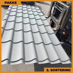 Teglstensprofil Traditionel - 3. sortering - 4 stk. af 2950 mm - Grafitgr - 12,7 m