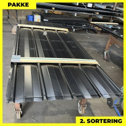 Pandeplade MTP 20/220 - 2. sortering - 8 stk. af 2620-3120 mm - Sort - 25,7 m
