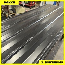 Pandeplade MTP 20/220 - 2. sortering - 8 stk. af 2620-3120 mm - Sort - 25,7 m