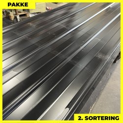 Pandeplade MTP 20/220 - 2. sortering - 8 stk. af 2620-3120 mm - Sort - 25,7 m