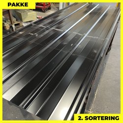 Pandeplade MTP 20/220 - 2. sortering - 8 stk. af 2620-3120 mm - Sort - 25,7 m