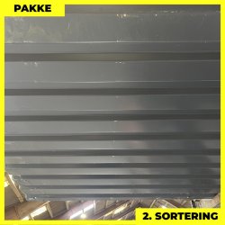 Trapezplade MVP 21 - Vg - 2. sortering - 49 stk. af 785-3745 mm - Antracitgr - 120,6 m