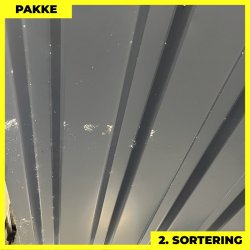 Trapezplade MVP 21 - Vg - 2. sortering - 49 stk. af 785-3745 mm - Antracitgr - 120,6 m