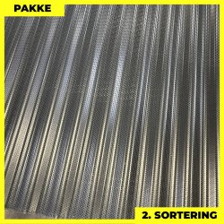 Sinus 18 Perforeret - 2. sortering - 23 stk. af 4720-5315 mm - Antracitgr - 126,9 m