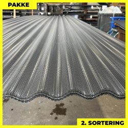 Sinus 18 Perforeret - 2. sortering - 23 stk. af 4720-5315 mm - Antracitgr - 126,9 m