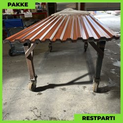 Trapez MTP 20 - Restparti - 19 stk. af 2550-3500 mm - Teglrd - 56,8 m