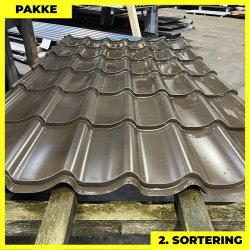 Teglstensprofil Stratos - 2. sortering - 24 stk. af 2150 mm - Brun - 56,7 m