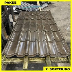 Teglstensprofil Stratos - 2. sortering - 24 stk. af 2150 mm - Brun - 56,7 m