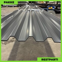 Trapez MTP 46 - Restparti - 8 stk. af 2350-6620 mm - Antracitgr - 36,1 m