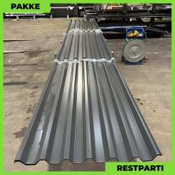 Trapez MTP 46 - Restparti - 8 stk. af 2350-6620 mm - Antracitgr - 36,1 m