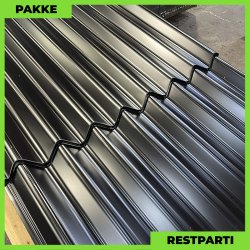 Sinus 35 m/ markering - Restparti - 54 stk. af 6440 mm - 0,5 mm - Sort - 347,76 m