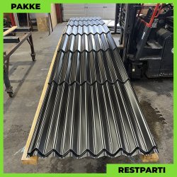 Sinus 35 m/ markering - Restparti - 54 stk. af 6440 mm - 0,5 mm - Sort - 347,76 m