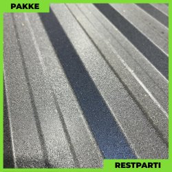 Trapezplade MTP 19 - Restparti - 20 stk. af 3500 mm - 0,4 mm - Sort - 77 m