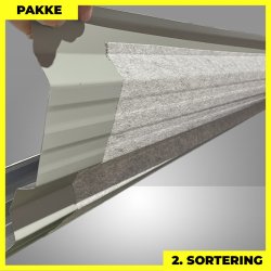 Trapez MTP 35 m/ dug - 2. sortering - 7 stk. af 4900-6250 mm - Sort - 42,4 m