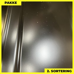 Pandeplade MTP 20/220 - 2. sortering - 8 stk. af 4000 mm - Sort - 34,5 m