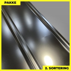 Pandeplade MTP 20/220 - 2. sortering - 8 stk. af 4000 mm - Sort - 34,5 m