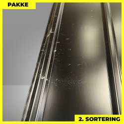 Pandeplade MTP 20/220 - 2. sortering - 8 stk. af 4000 mm - Sort - 34,5 m