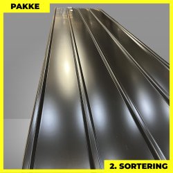 Pandeplade MTP 20/220 - 2. sortering - 8 stk. af 4000 mm - Sort - 34,5 m