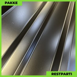 Trapezplade MTP 21 - Restparti - 8 stk. af 5500 mm - 0,5 mm - Sort - 45,5 m