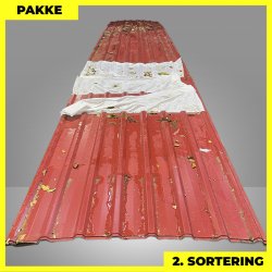 Trapez MTP 20/100 - 2. sortering - 17 stk. af 1200-6650 mm - Mrkerd - 80 m