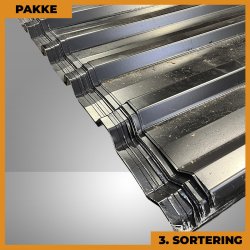 Trapez MTP 35 - 3. sortering - 24 stk. af 5300 mm - Sort - 127,2 m