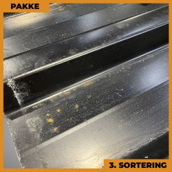 Trapez MTP 35 - 3. sortering - 24 stk. af 5300 mm - Sort - 127,2 m