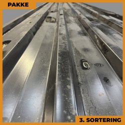 Trapez MTP 35 - 3. sortering - 24 stk. af 5300 mm - Sort - 127,2 m