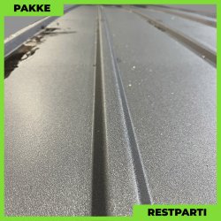 Pandeplade MTP 20/220 - Restparti - 42 stk. af 6370 mm - Sort Mat - 288,9 m