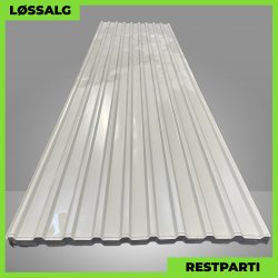 Trapezplade MTP 21 - Restparti - 0,4 mm - Lysegr