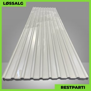Trapezplade MTP 21 - Restparti - 4000 mm - 0,4 mm - Lysegr