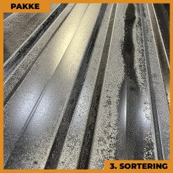 Trapezplade MVP 20/100 - 3. sortering - 12 stk. af 4800 mm - Sort - 61,9m