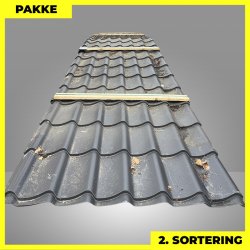 Teglstensprofil Traditionel - 2. sortering - 34 stk. af 7800 mm - Sort - 286,4 m