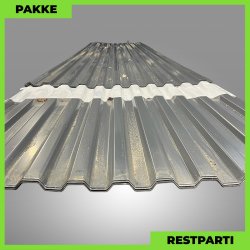 Trapezplade MTP 20 - Restparti - 12 stk. af 4060-5000 mm - Antracitgr - 54,3 m