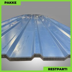 Trapezplade MTP 20/100 - Restparti - 24 stk. af 5700 mm - 0,5 mm - Mrkebl - 147 m