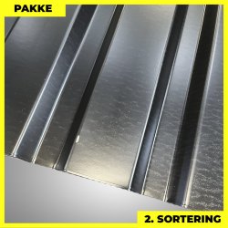 Trapezplade MVP 21 - Vg - 2. sortering - 6 stk. af 2000 mm - Sort - 12,4 m