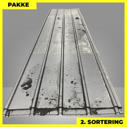 Pandeplade MTP 20/220 - 2. sortering - 16 stk. af 1100-5000 mm - Mat Sort - 60,6 m